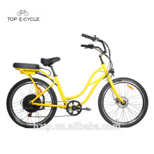 S2 26inch comfortable hot sale beach cruiser electric bicycle 2017